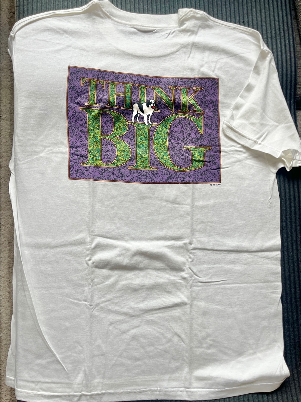 Vtg 90s Big Dogs T Shirt Mens XL Big Tall Double Sided Think Single Stitch USA